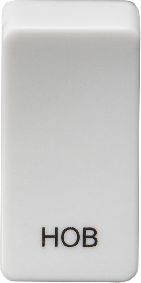 Switch Cover Marked HOB - White