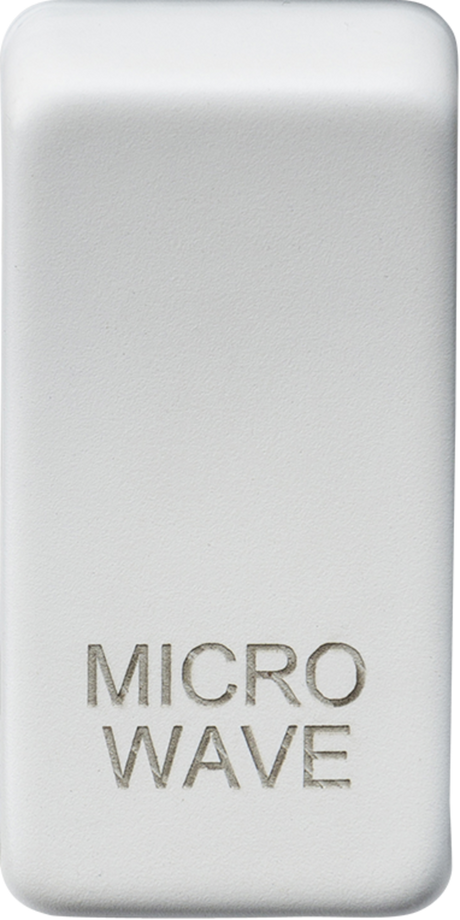 ML Accessories GDMICROMW Switch Cover Marked Microwave Matt White