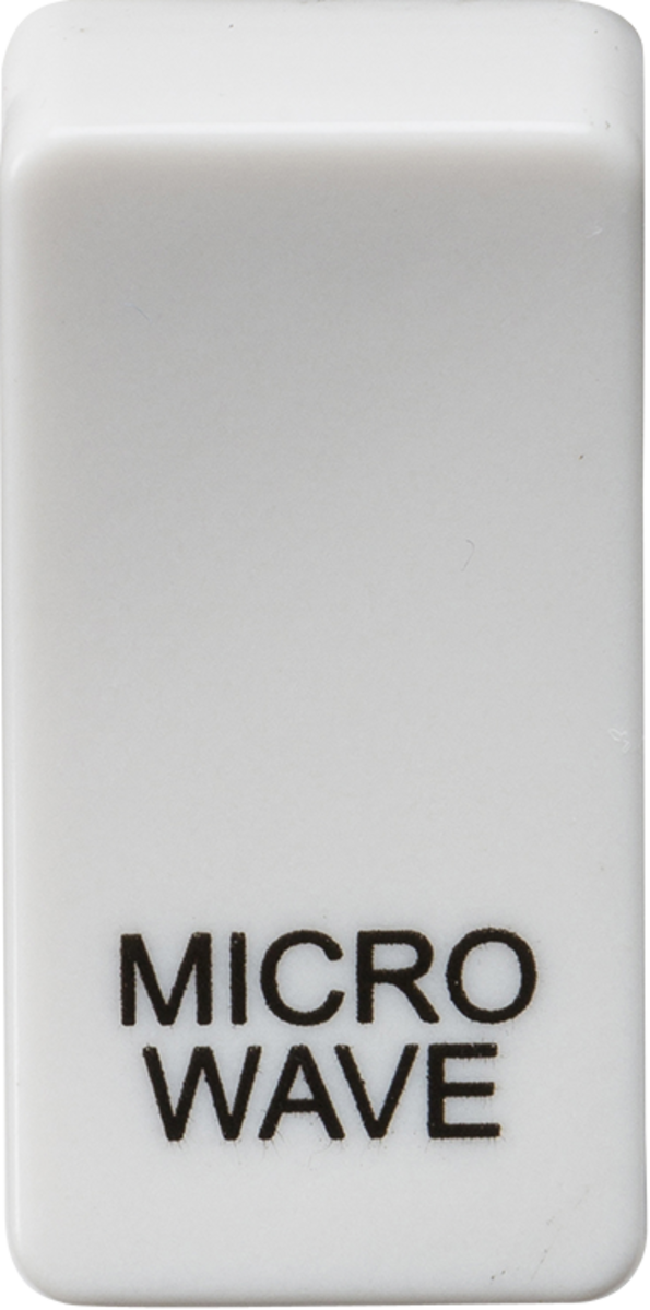 Switch Cover 'Marked MICROWAVE' - White