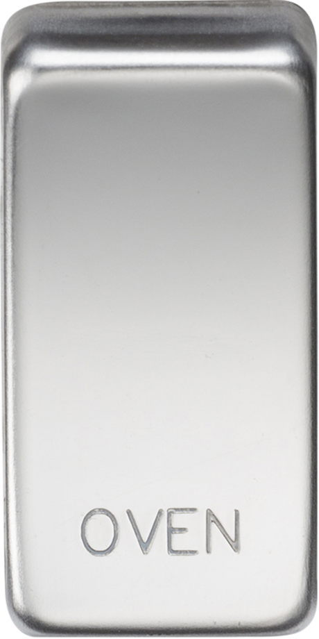 Switch Cover 'Marked OVEN' - Polished Chrome