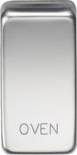 Switch Cover 'Marked OVEN' - Polished Chrome