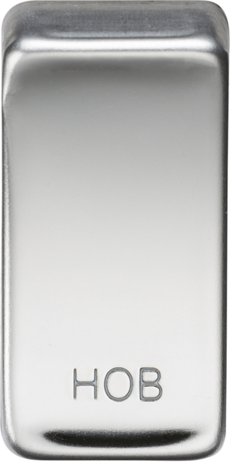 Switch Cover 'Marked HOB' in Polished Chrome