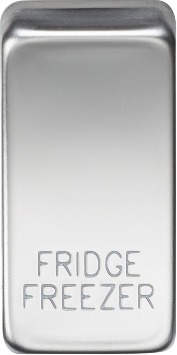 Switch Cover Marked FRIDGE/FREEZER - Polished Chrome