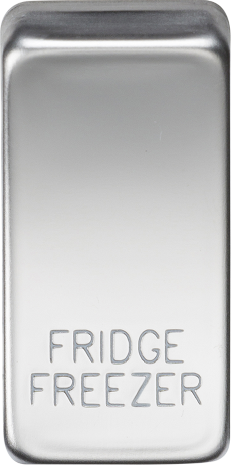 Switch Cover Marked FRIDGE/FREEZER - Polished Chrome