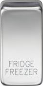 Switch Cover Marked FRIDGE/FREEZER - Polished Chrome