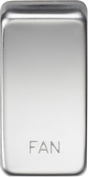 Switch Cover 'Marked FAN' - Polished Chrome