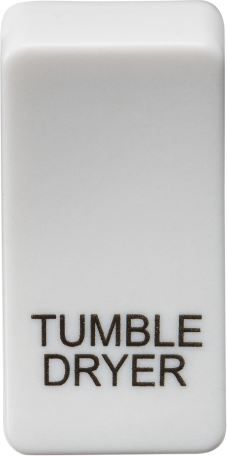 ML Accessories Switch Cover 'Marked TUMBLE DRYER' in White