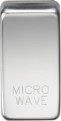ML Accessories GDMICROPC Switch Cover Marked Microwave - Polished Chrome