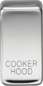 Switch Cover 'Marked COOKER HOOD' - Polished Chrome
