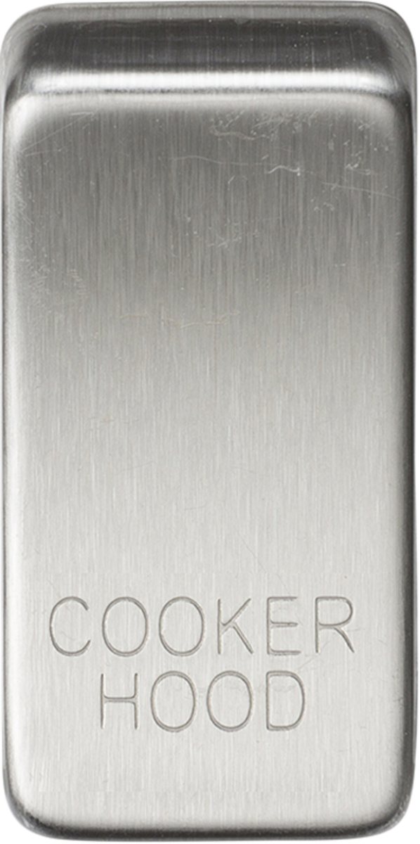 Switch Cover Marked COOKER HOOD - Brushed Chrome