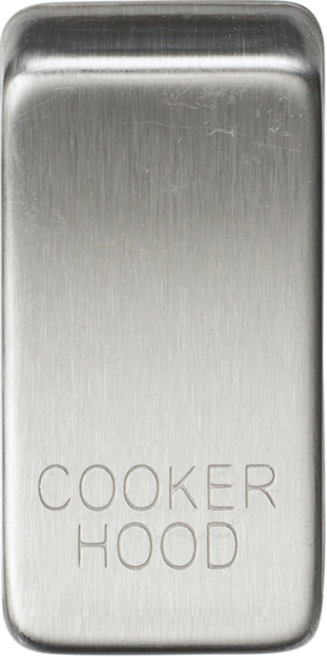 Switch Cover Marked COOKER HOOD - Brushed Chrome