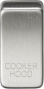 Switch Cover Marked COOKER HOOD - Brushed Chrome