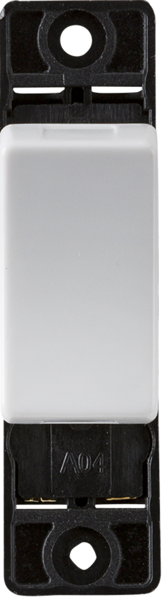 Knightsbridge 10AX Intermediate Switch Module - Curved Edge - White
