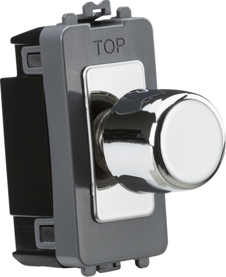 Knightsbridge 1G 2-Way Trailing Edge Dimmer Module - Polished Chrome
