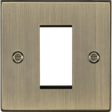 1G Modular Faceplate - Antique Brass