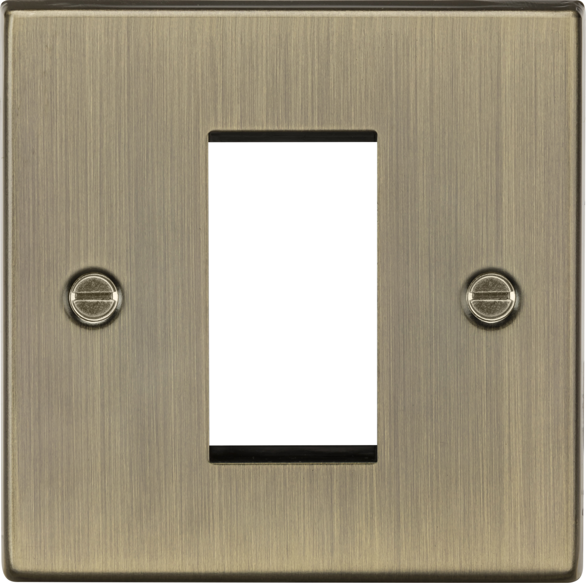 1G Modular Faceplate - Antique Brass