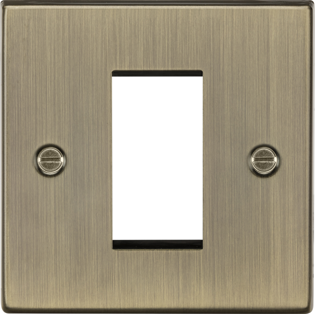 1G Modular Faceplate - Antique Brass