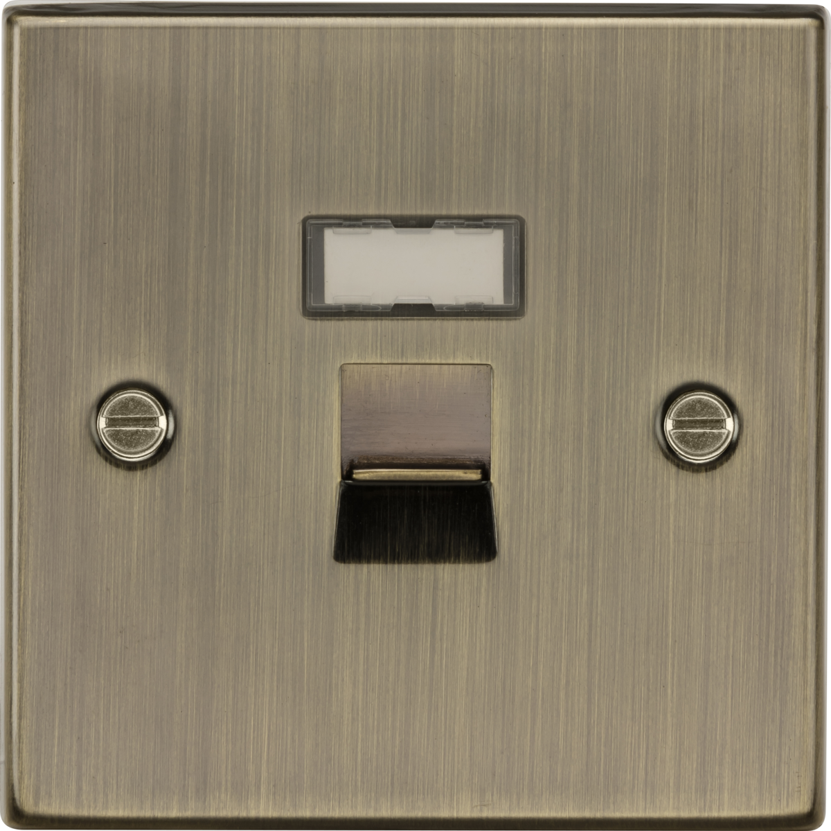 RJ45 Network Outlet - Antique Brass