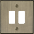 2G Grid Faceplate - Antique Brass by ML Accessories
