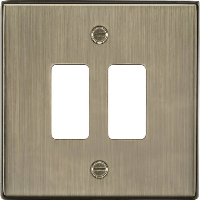 2G Grid Faceplate - Antique Brass by ML Accessories