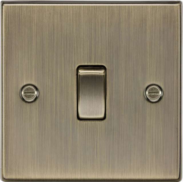 20A 1G DP Switch - Antique Brass
