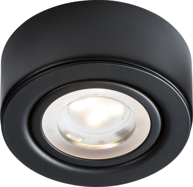 Knightsbridge 230V 2W LED Under Cabinet Light - Matt Black with Adjustable CCT