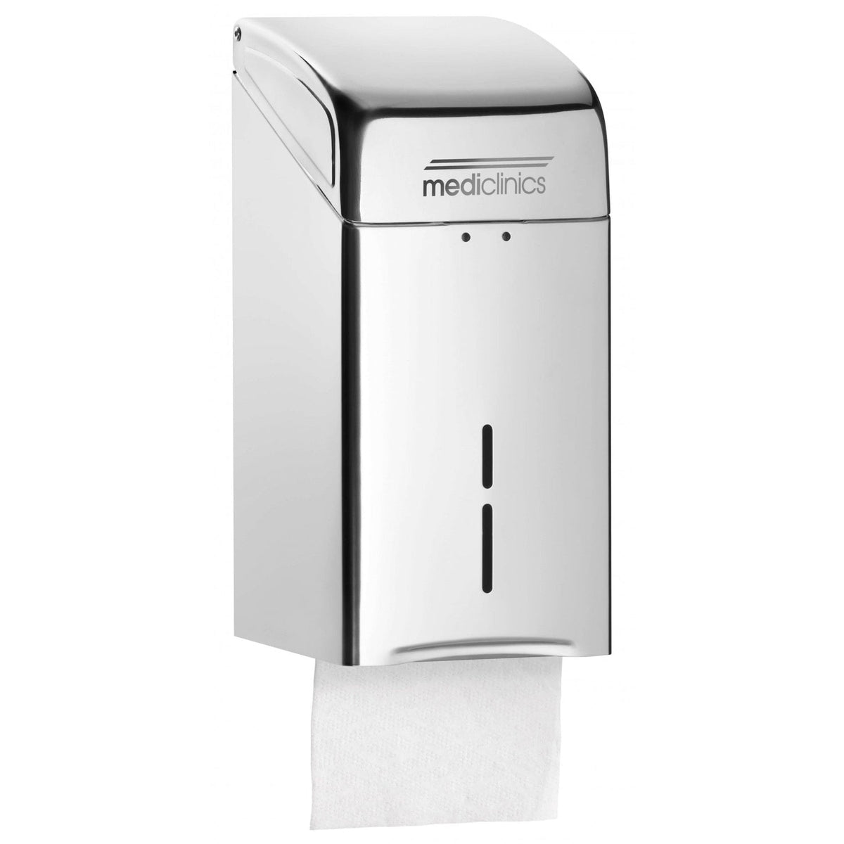 Mediclinics Wall Mounted Folded Toilet Tissue Vertical Dispenser