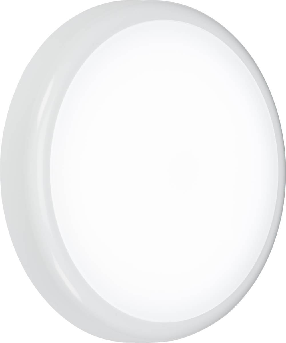 Knightsbridge: BT14ACTS, 230V IP65 14W Adjustable LED Bulkhead with Sensor, CCT 3000K/4000K/5700K, 1350 lm
