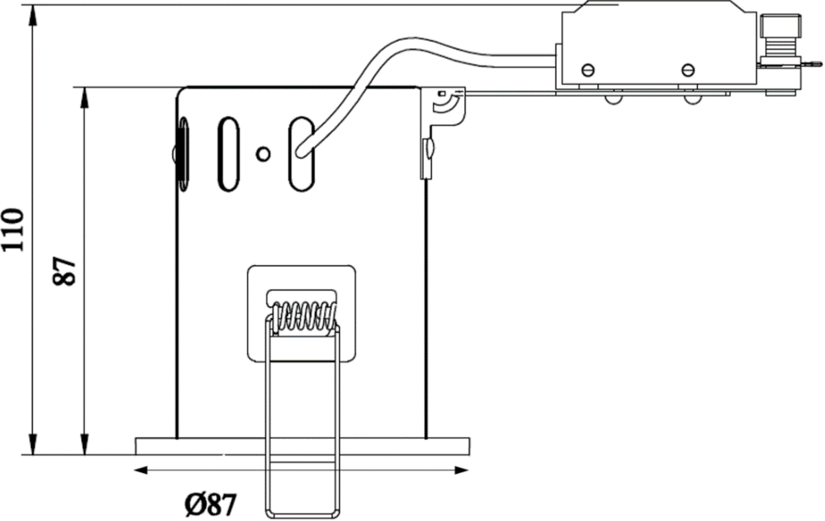 GU10 IC Fire-Rated Downlight White Finish