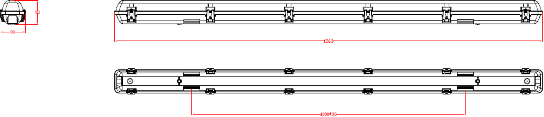 Torlan 5ft Selectable CCT LED Fitting