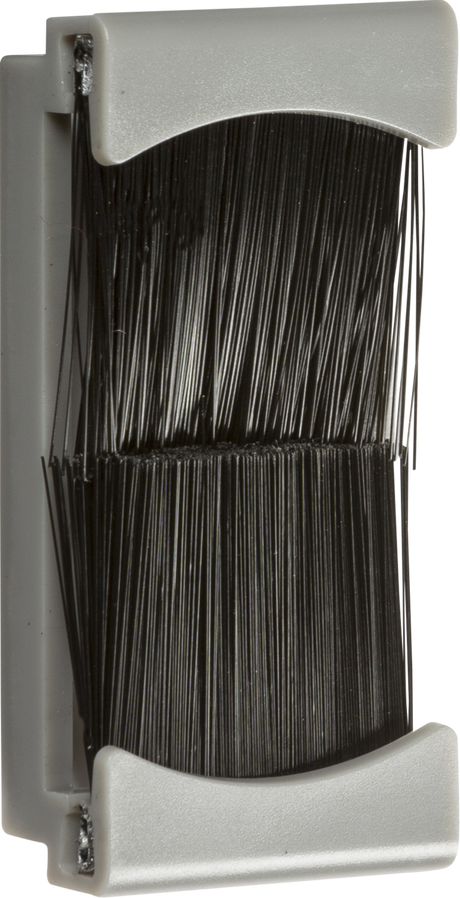Knightsbridge Grey Brush Module 25 x 50mm - Euro Module Design