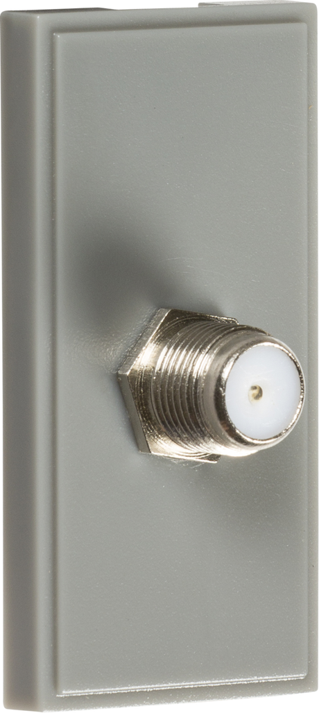 SAT TV Outlet Module 25 x 50mm - Grey