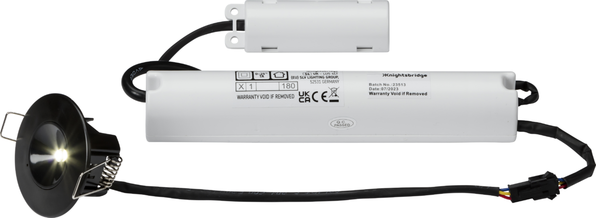230V IP20 3.5W LED Emergency Downlight - EMPOWER4BK