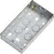 2G 25mm Galvanised Steel Box - Wiring Accessory