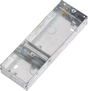 3G 35mm Single Plus Double Galvanised Steel Box - Front View