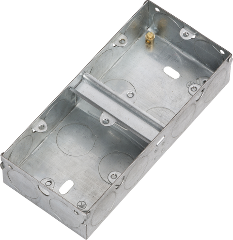 2G 35mm Dual Galvanised Steel Box - ML Accessories
