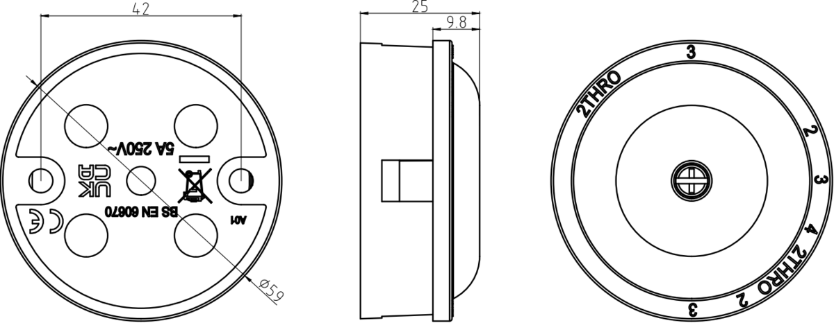 5A Junction Box 4-Terminal - Additional View