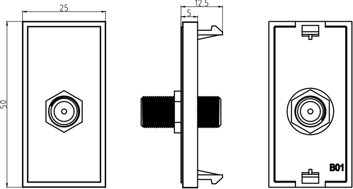 SAT TV Outlet Module Image 2