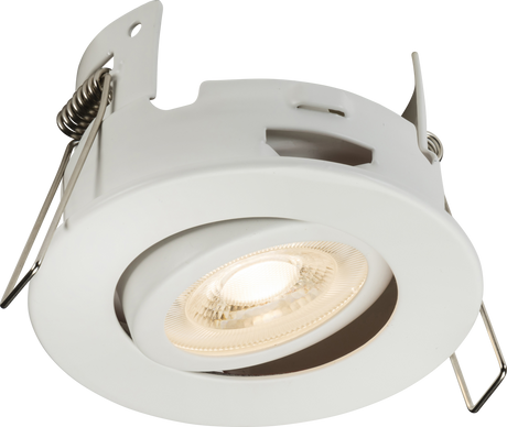 FireNova IP20 Tilt GU10 Fire-rated Downlight - Matt White