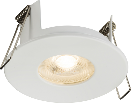 FireNova IP20 Fixed GU10 Fire-rated Open-back Downlight - Matt White