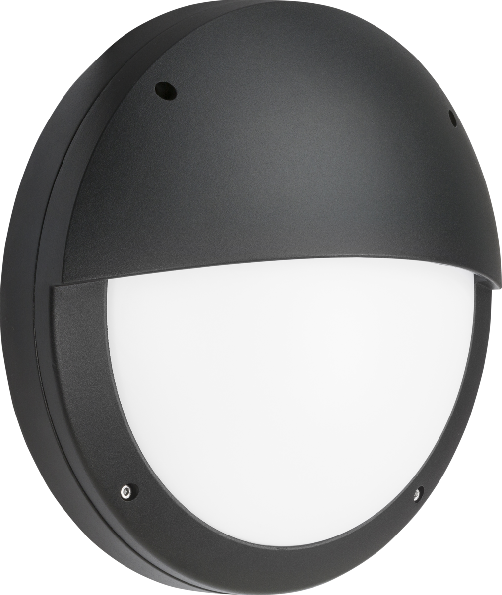 Sherpa 230V IP65 18W LED Eyelid Bulkhead CCT Black