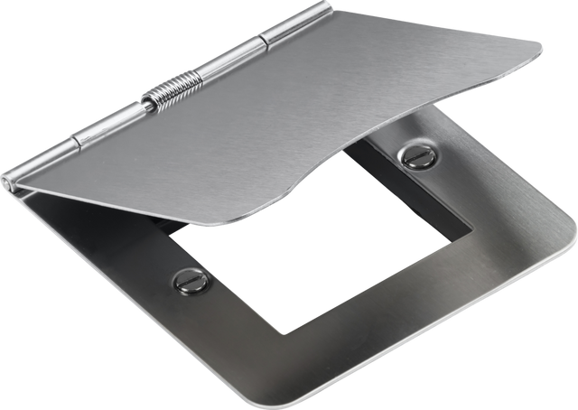 2G Modular Floor Plate - Brushed Chrome - Premium Grade Steel