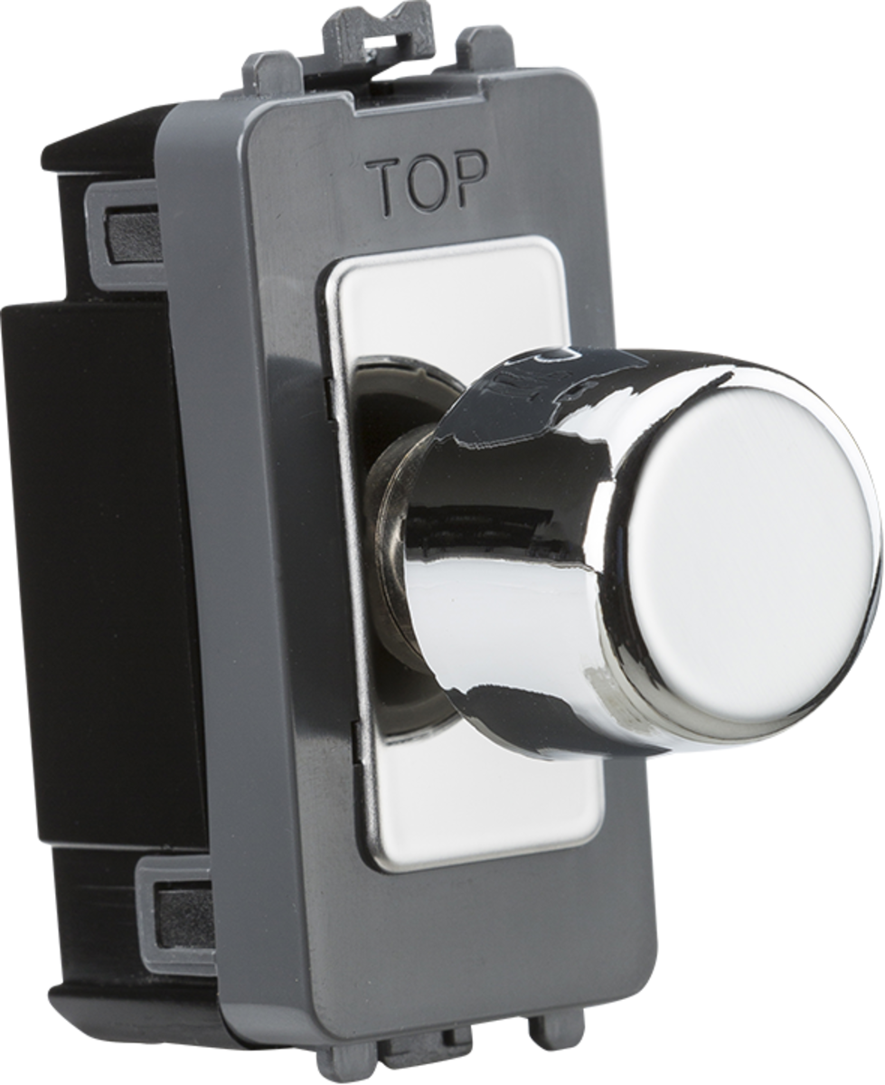 6A 1G 2-Way Dummy Dimmer Module - Polished Chrome