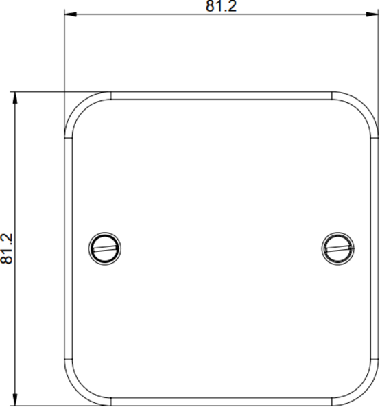 Knightsbridge Metal Clad 1G Blanking Plate