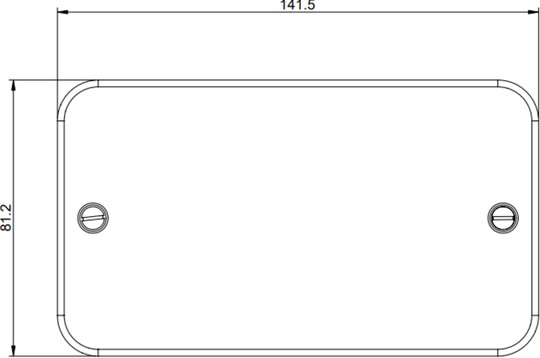 Image of Knightsbridge Metal Clad 2G Blanking Plate