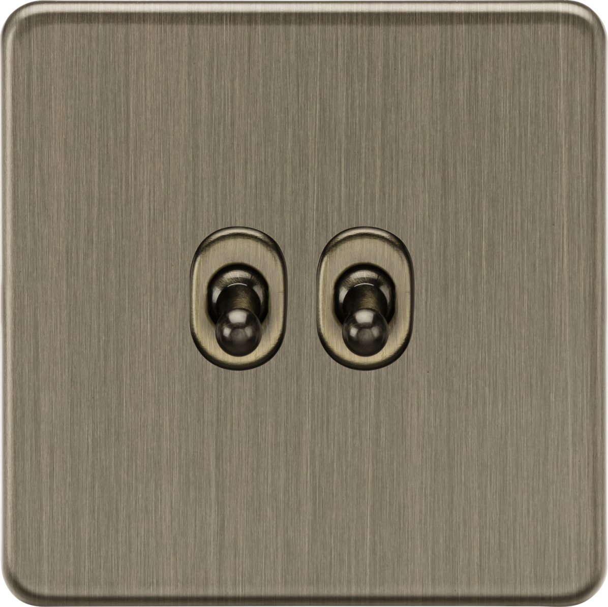 10AX 2G 2-way Toggle Switch - Antique Brass