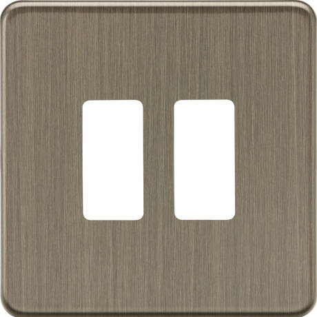 2G Grid Faceplate - Antique Brass
