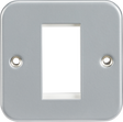 Metal Clad 1G Modular Faceplate - Heavy Duty Design
