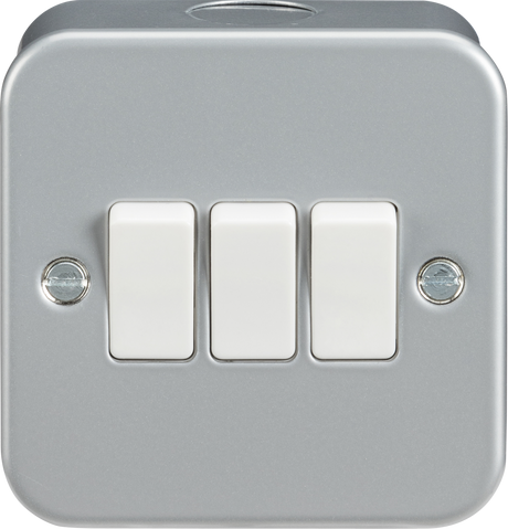 Knightsbridge Metal Clad 10AX 3G 2-way Switch