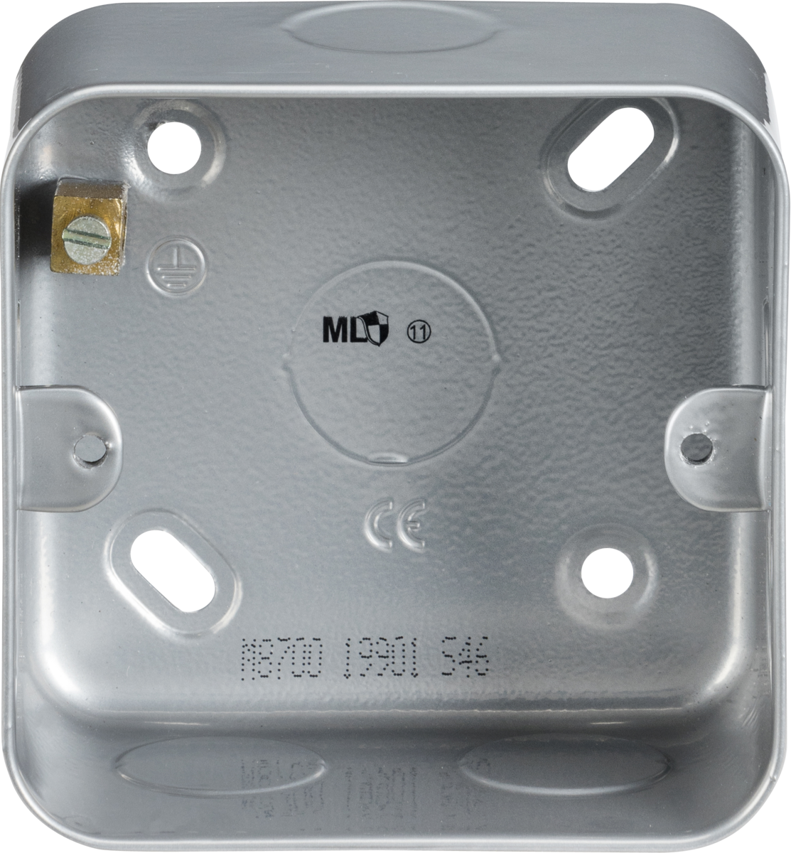 Knightsbridge Metal Clad 1G Back Box - Heavy Duty Design